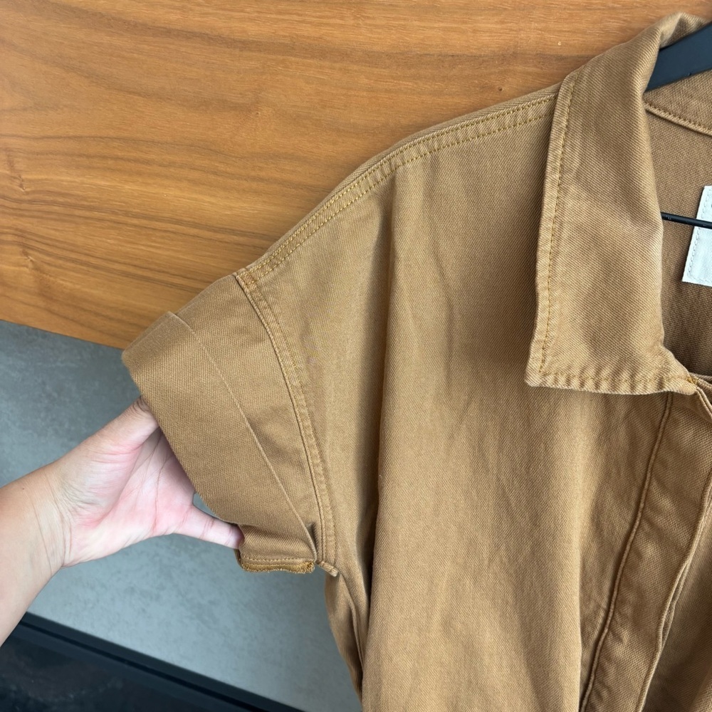 PILCRO Short-sleeve Wing Jumpsuit In Brown, Size M - Picture 9 of 16